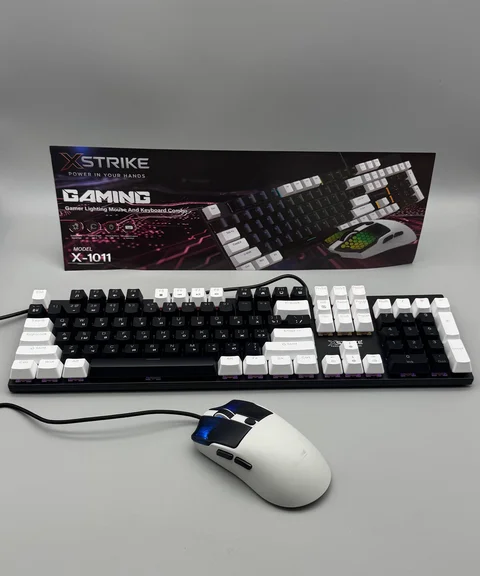 Комплект XSTRIKE X-1011 дротові клавіатура і миша 7200 DPI, RGB