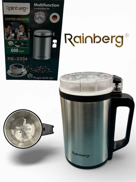 Електрична кавомолка Rainberg RB-2334 600 Вт з 4 лезами