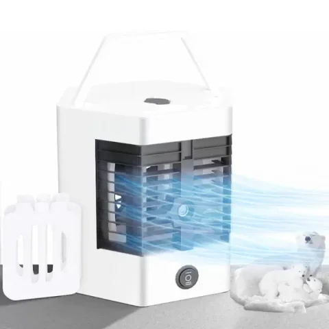 Настільний міні-кондиціонер зі зволожувачем повітря 5X Arctic Cool Ultra Pro, білий