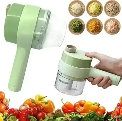 Ручний електричний подрібнювач для овочів 4 в 1 Food Chopper