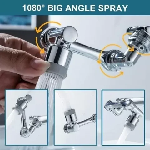 Насадка-аератор на кран гнучка, що обертається на 1080°, Splash Head