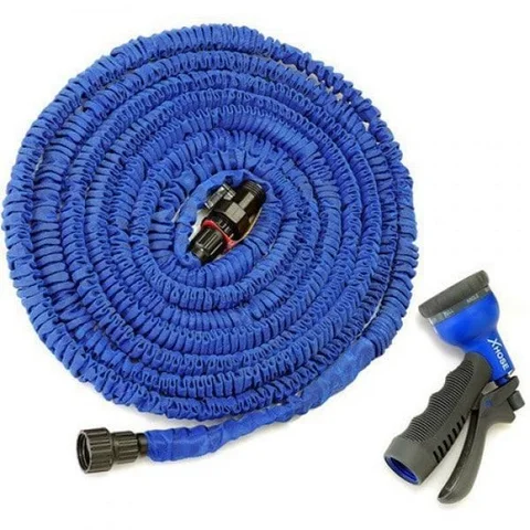 Розтяжний шланг для поливу X HOSE 75 м із розпилювачем, зелений