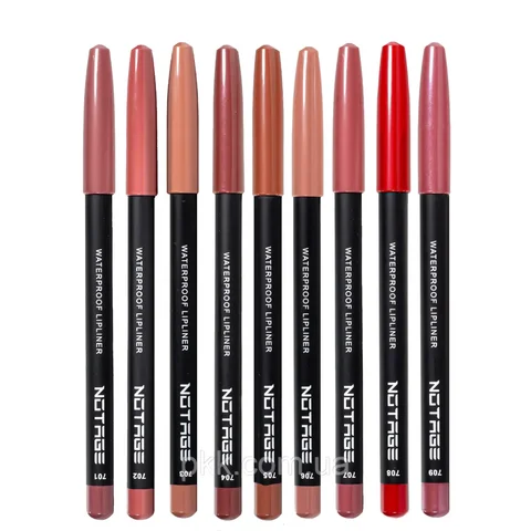 Водостійкий олівець для губ Notage Waterproof Lipliner, 9 відтінків
