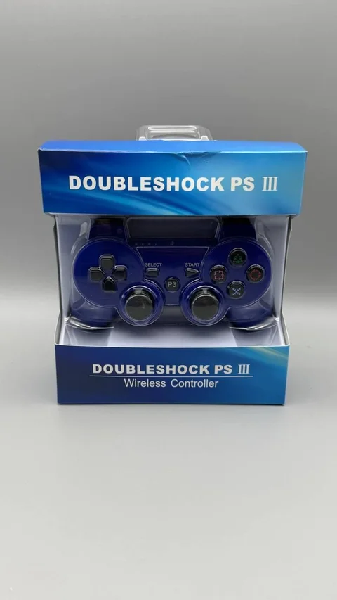 Геймпад бездротовий для PS3 Bluetooth з вібрацією, синій