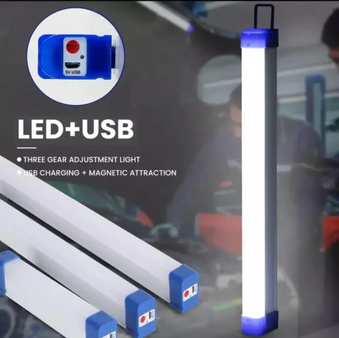 Кемпінгова акумуляторна лампа BK-300 підвісна з USB і магнітами, 30 см