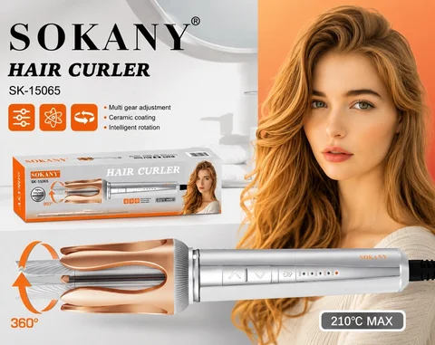 Автоматична плойка-стайлер для волосся Sokany SK-15065, 42 Вт