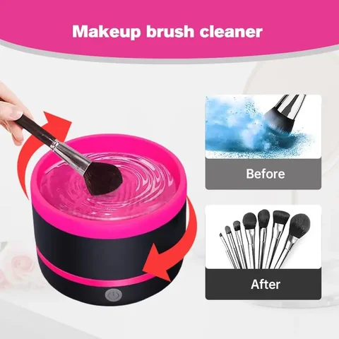 Автоматичний очищувач пензлів для макіяжу Makeup Brush Cleaner