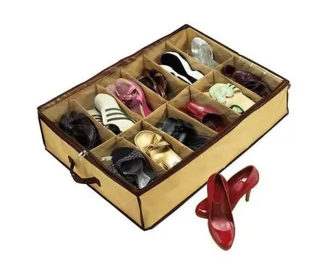 Органайзер для зберігання взуття на 12 пар Shoes Under, під ліжко