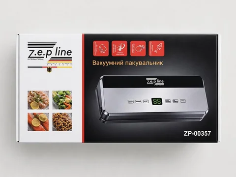 Вакуумний пакувальник Zepline ZP-00357 200 Вт з 20 пакетами