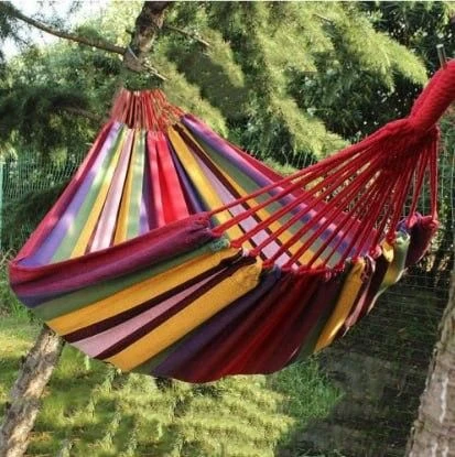 Гавайський бавовняний гамак 200 × 80 см без планки, до 120 кг