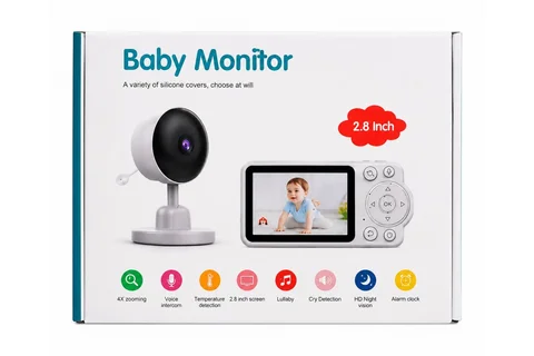 Відеоняня Baby Monitor C3 з 2,8-дюймовим екраном і датчиком температури