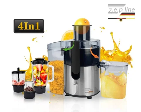 Соковитискач 4 в 1 Zepline ZP122 з блендером і подрібнювачем 3000 Вт