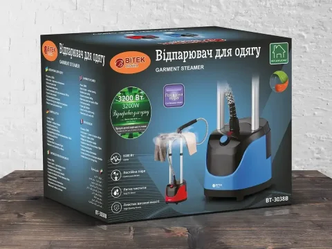 Вертикальний відпарювач BITEK BT-3038B 3200 Вт із прасувальною дошкою