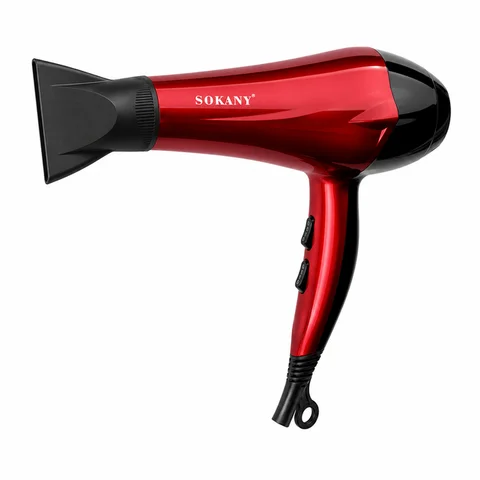 Фен для волосся Sokany SK-2211, 2400 Вт, червоно-чорний