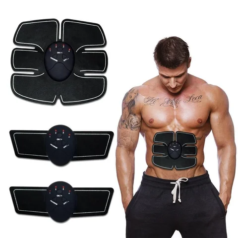 Міостимулятор-пояс EMS Trainer 3в1 для м’язів преса та біцепса, 6 режимів