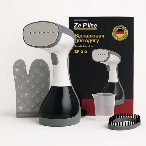 Ручний вертикальний відпарювач Zepline ZP-210 3000 Вт, 0,4 л, сірий