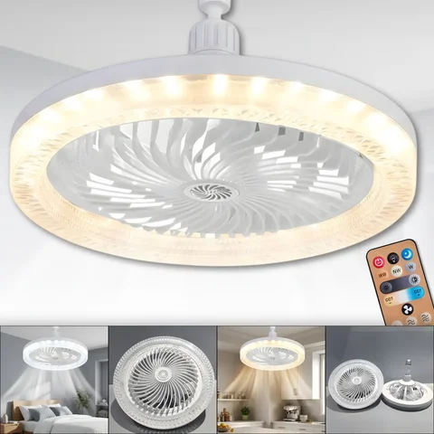 Стельова LED-лампа з вентилятором і пультом AY1036, 30 Вт, цоколь E27