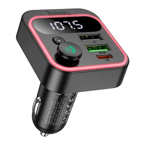 FM-модулятор Hoco E85 Tiger з Bluetooth 5.4 і зарядкою PD 20 Вт