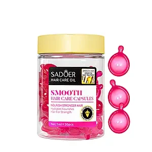 Капсули для розгладження волосся Sadoer Argan Oil Jojoba з олією аргани та жожоба