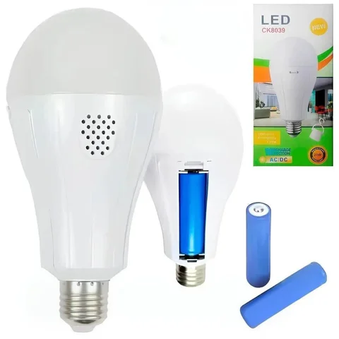Акумуляторна LED-лампа CK8039 20 Вт E27 з двома акумуляторами 18650