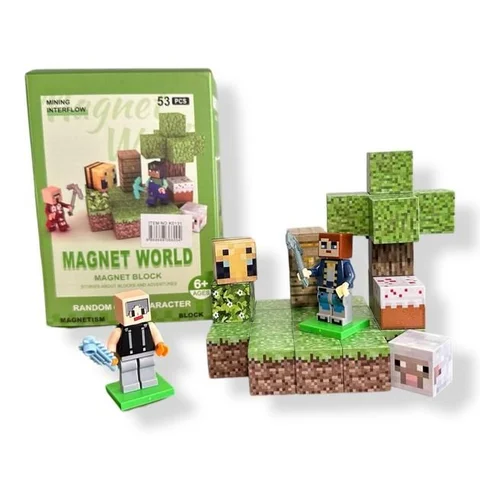 Магнітний конструктор Magnet World S001-1 із 53 кубічних деталей