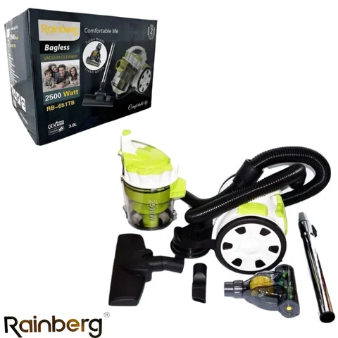 Контейнерний пилосос Rainberg RB-651TB 2500 Вт, 3 л, з турбощіткою