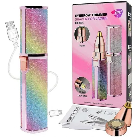 Жіночий тример-епілятор 2 в 1 XL-1606 з USB-зарядкою, рожевий