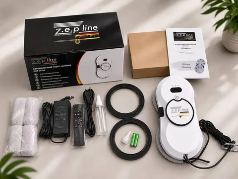 Робот для миття вікон Zepline ZP-00375 90 Вт з пультом, білий