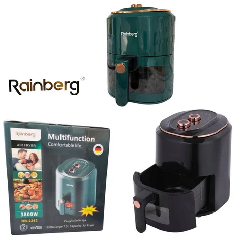 Аерофритюрниця Rainberg RB-2242 6 л 3800 Вт з таймером і LCD-дисплеєм