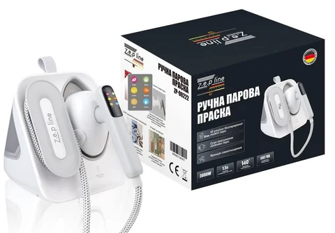 Ручна парова праска Zepline ZP-00222 3000 Вт, біла