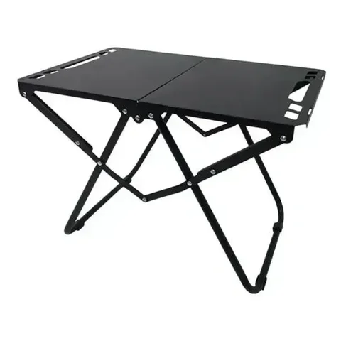 Стіл складаний туристичний STD-13 металевий 57 × 36 × 41 см, чорний