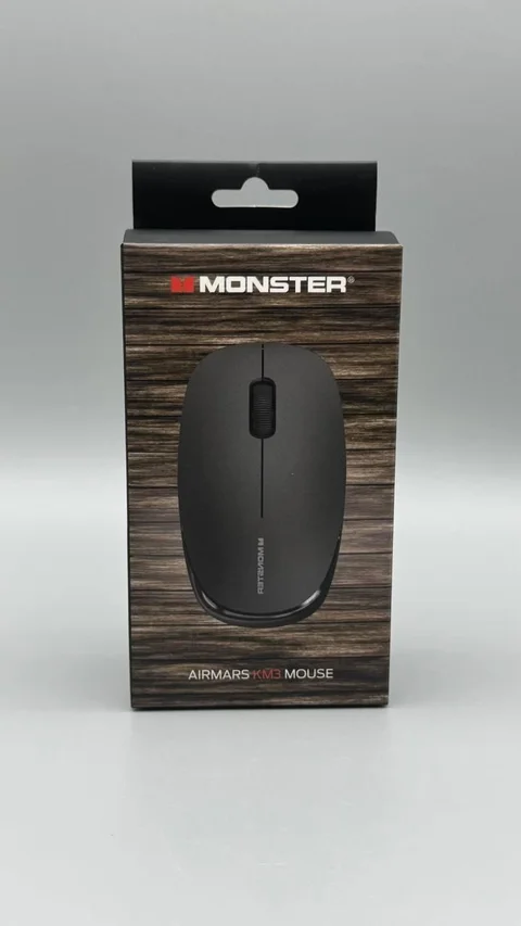 Бездротова миша KM3 з USB-приймачем 2,4 ГГц, 800–1600 DPI, чорна