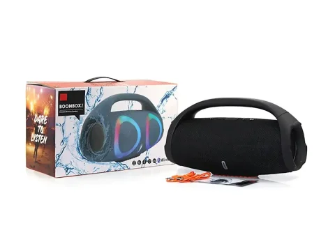 Портативна Bluetooth-колонка 10 Вт з RGB-підсвічуванням, FM-радіо та функцією павербанка