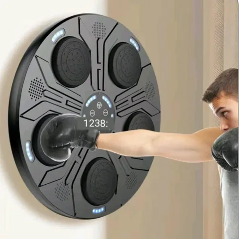 Настінний музичний боксерський тренажер з рукавичками, Bluetooth і підсвічуванням