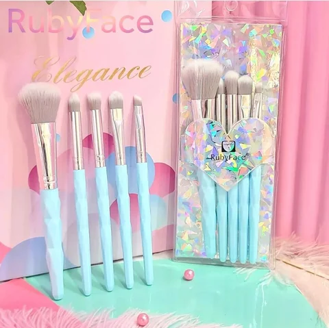 Набір пензлів для макіяжу Ruby Face, 5 шт