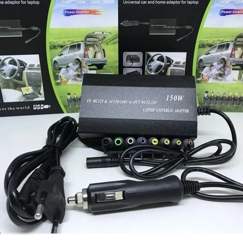 Універсальний блок живлення для ноутбука MY-150W від мережі та авто 12–24 В