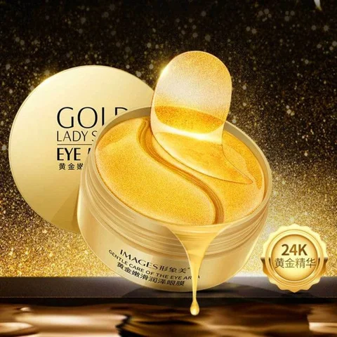Гідрогелеві патчі під очі Images Gold Lady Series з біо-золотом, 60 шт