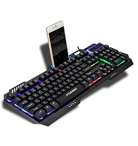 Ігрова клавіатура Forev FV-Q307 дротова USB з RGB-підсвічуванням