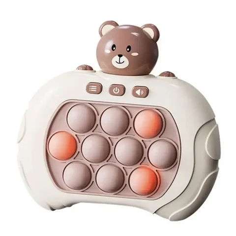 Електронна гра-антистрес Pop it PRO Bear Brown з кількома режимами