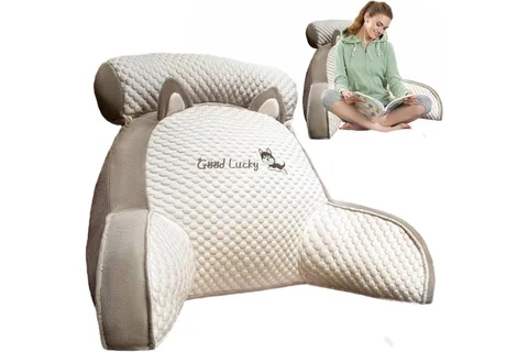 Подушка-спинка для читання PILLOW-07 з підлокітниками, 60 × 40 см