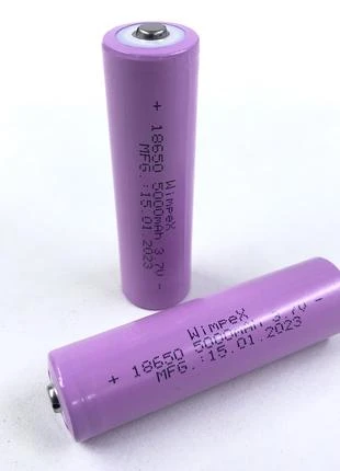 Акумулятор Wimpex 18650 5000 мА·год 3,7 В Li-ion (Purple)