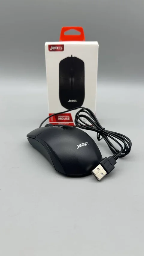 Дротова комп’ютерна миша JEDEL CP72 USB, оптична, 1000 DPI, чорна