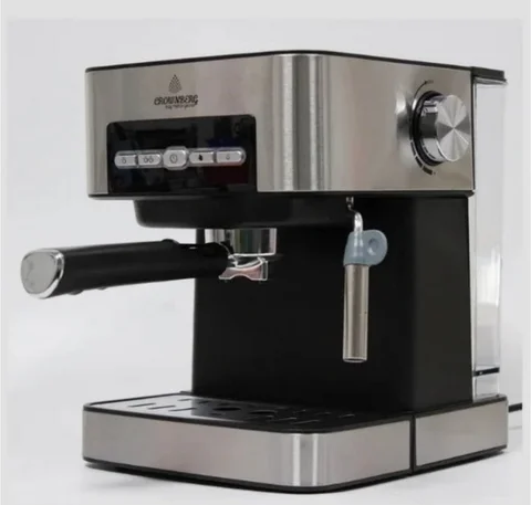 Напівавтоматична кавомашина Crownberg CB-1566 1000 Вт, 15 бар, з капучинатором