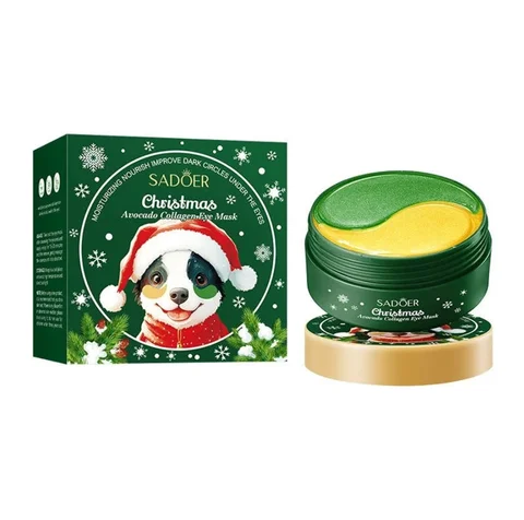 Гідрогелеві патчі для шкіри навколо очей Sadoer Christmas Collagen, 60 шт.