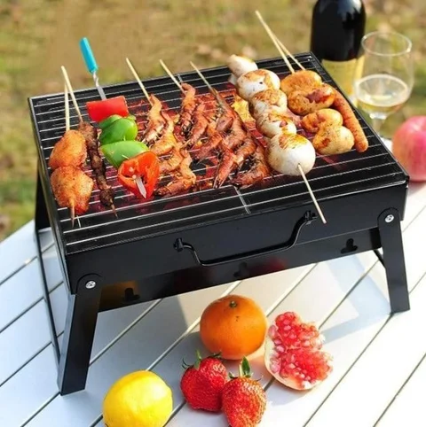 Портативний складний мангал-гриль TL-353 з ручкою для перенесення