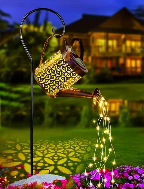 Садовий світильник Лійка (Fairy Lamp) на сонячній батареї, 80 см