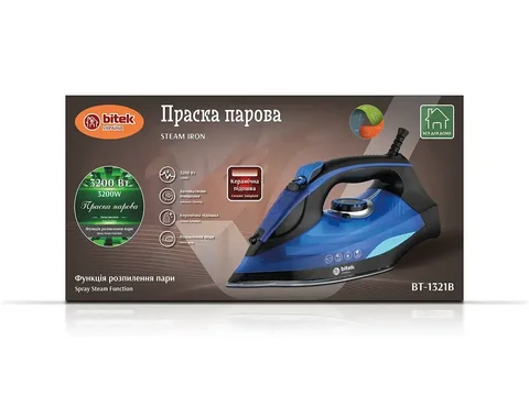 Праска парова BITEK BT-1321B 3200 Вт з керамічною підошвою
