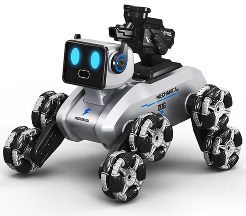 Робот-собака на колесах Mechanical Dog H29-3 з гарматою для водяних куль