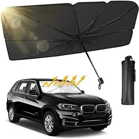 Сонцезахисна парасолька на лобове скло авто 78 × 136 см