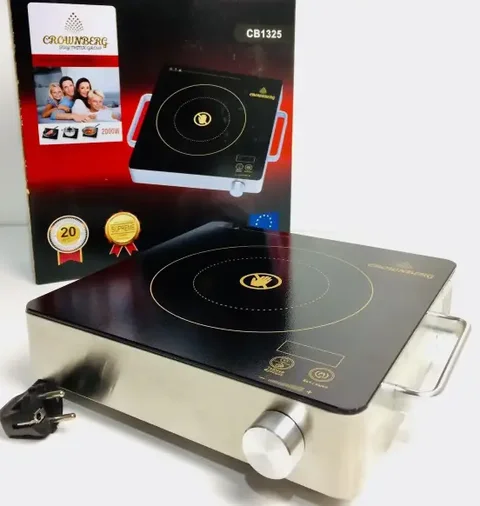 Плита інфрачервона настільна Crownberg CB-1325 2000 Вт, склокераміка